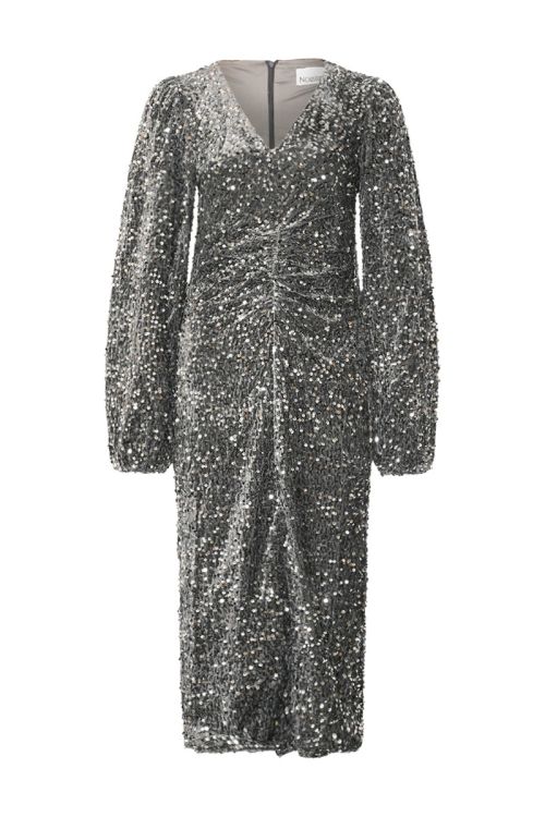 Noella - Kjole - Teagan LG Dress - Asphalt Silver Grey