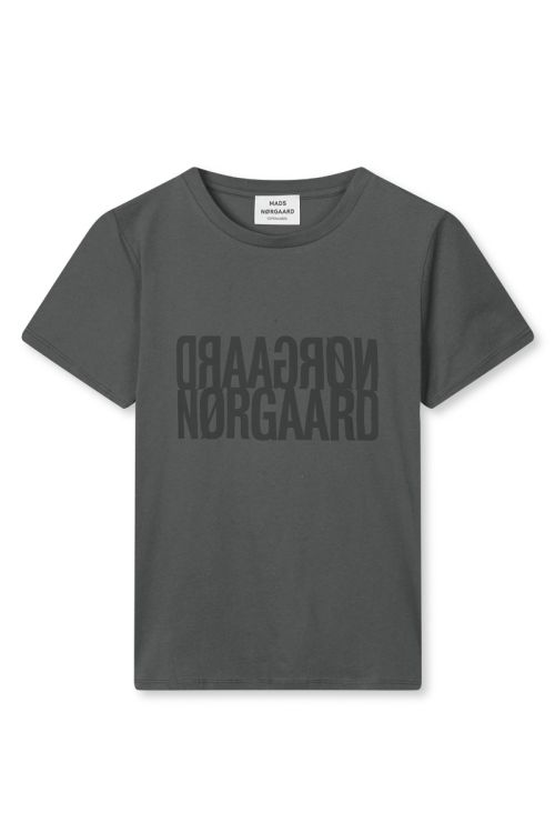 Mads Nørgaard Single Cotton Trenda P Tee Asphalt