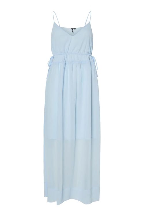 Pieces PCFAE SL V-NECK ANKLE DRESS D2D WVN FSY Cashmere Blue