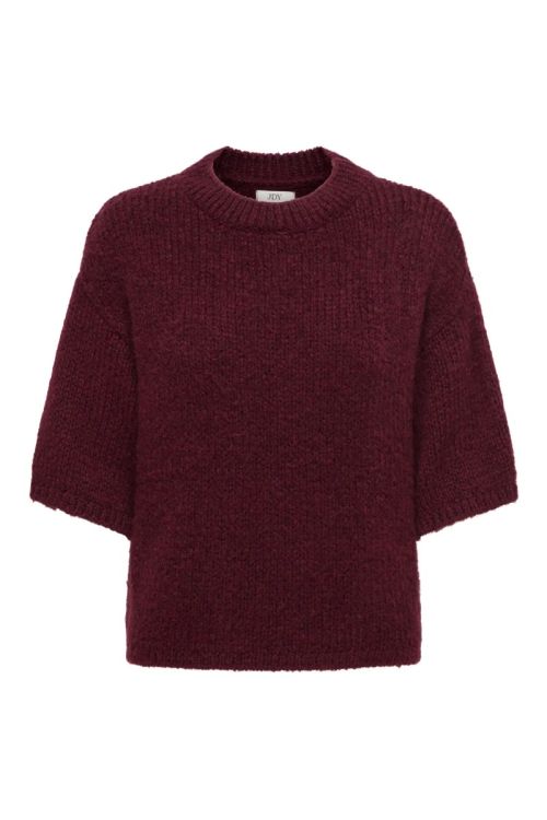 JdY JDYLINEA S/S PULLOVER O-NECK KNT NOOS Tawny Port