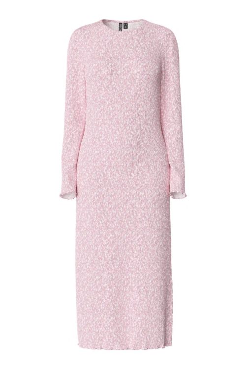 Pieces PCFLORA LS MIDI DRESS NOOS BC Roseate Spoonbill FLOWER