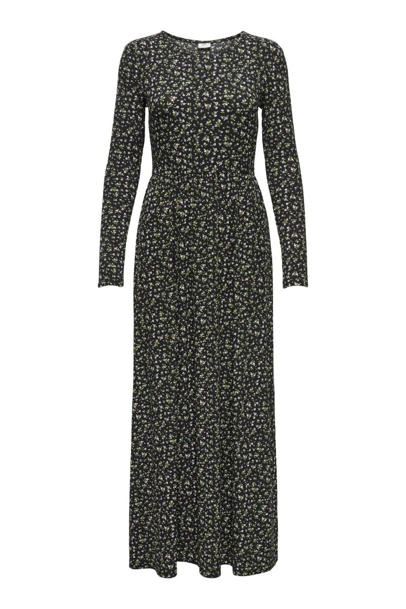 JDY - Kjole - Bowie Life L/S Dress - Black/Ditzy Flower