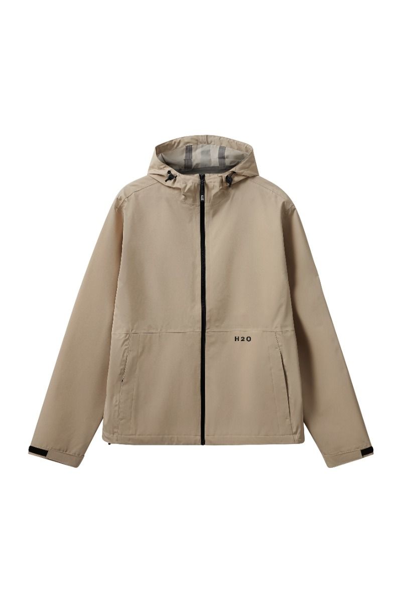 H2O - Regnjakke - Bornholm Rain Jacket - Warm Grey