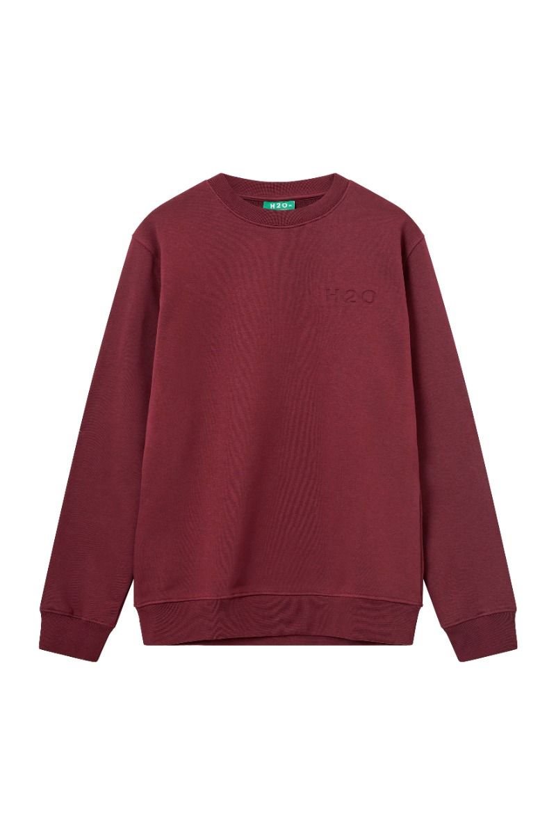H2O - Sweatshirt - Basic Langø Sweat O'neck - Bordeaux