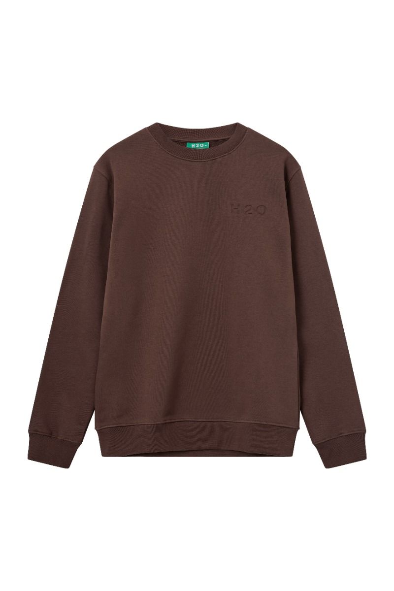 H2O - Sweatshirt - Basic Langø Sweat O'neck - Coffee