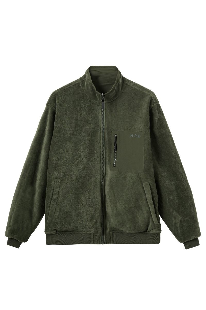 H2O - Jakke - Mandø Reversible Jacket - Army