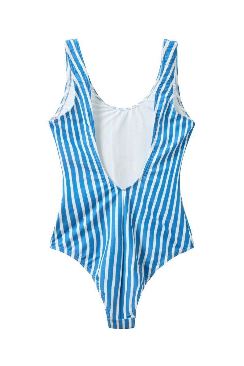 H2O - Badedragt - Stripe Swim Suit - King Blue
