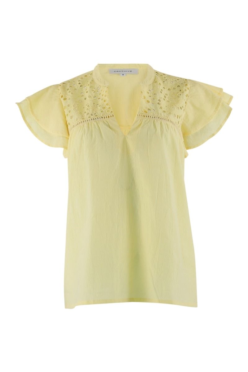 Continue - Top - Christel Solid - Light Yellow