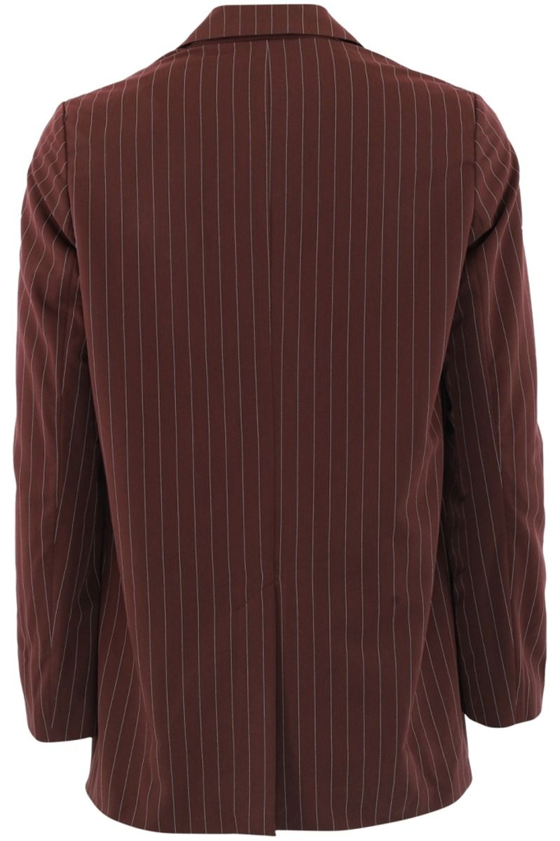 Continue - Blazer - Jessy Blazer - White w. Bordaux Stripe