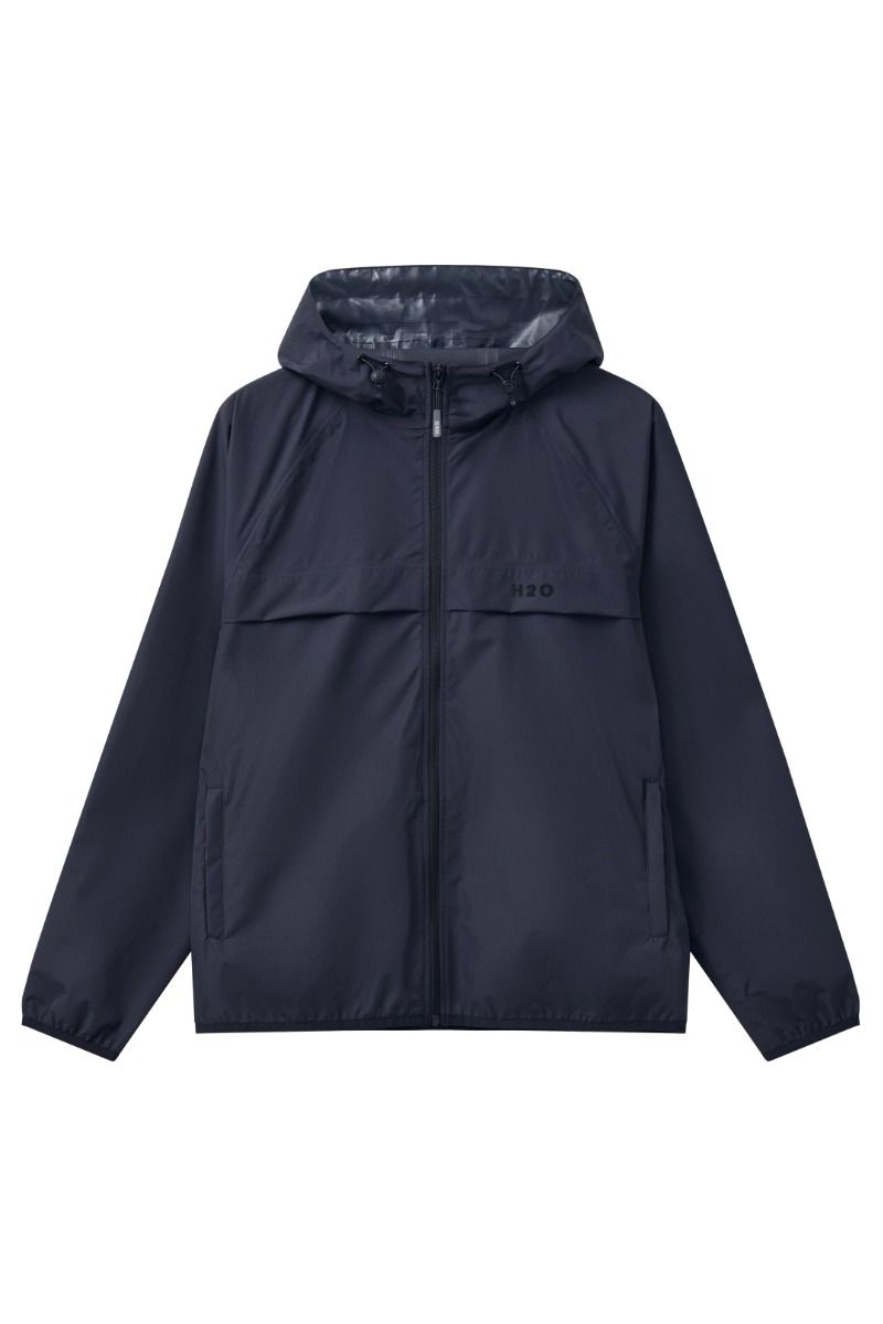 H2O - Regnjakke - Rømø LW Rain Jacket - packable - Navy