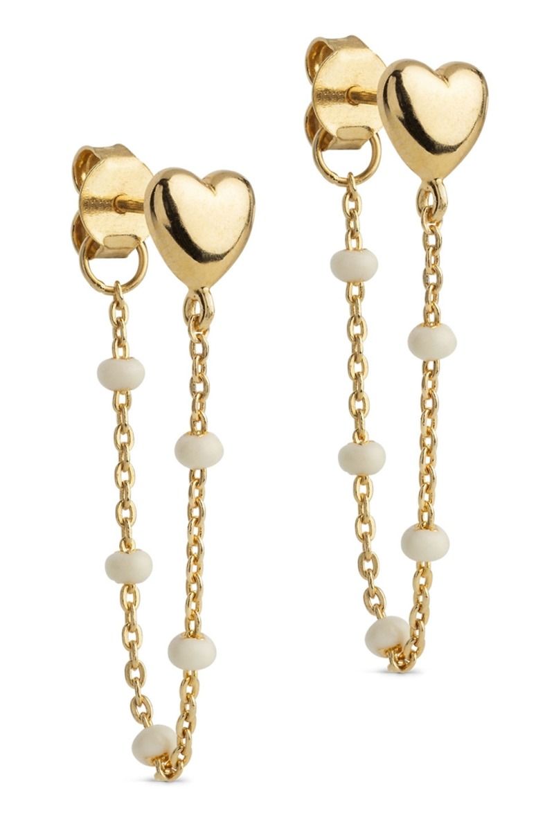 Enamel - Øreringe - Earrings, Lola Heart - Daisy