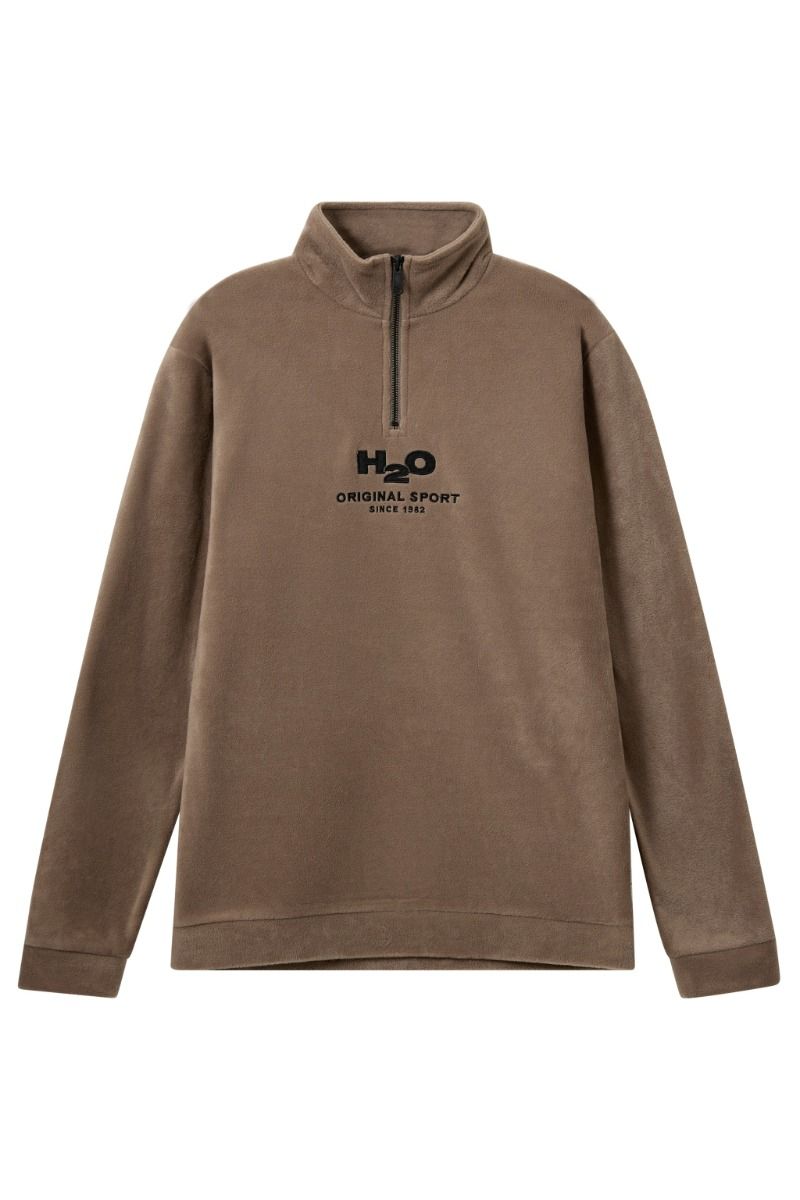 H2O - Fleece - Blåvand II Fleece Half Zip - Dusty Oak
