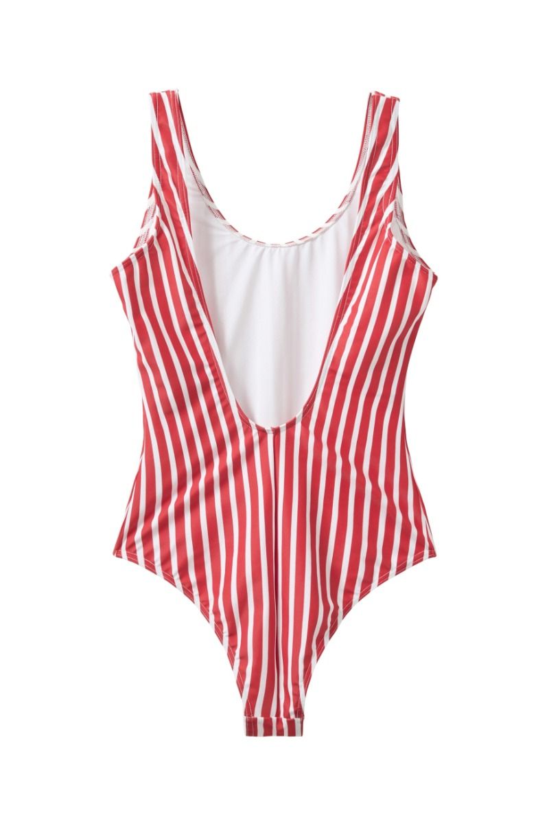H2O - Badedragt - Stripe Swim Suit - Red