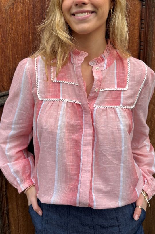 Continue - Blouse - Isabella - Pastel Pink