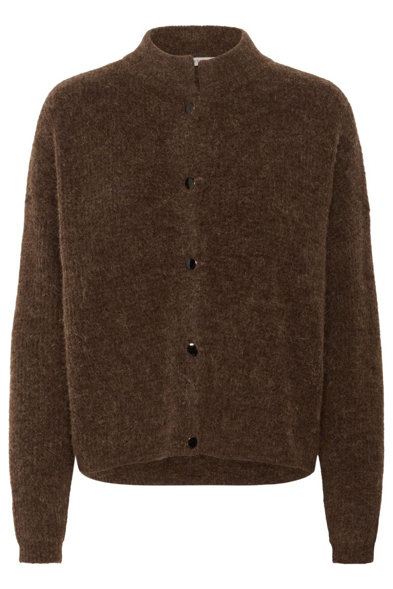 Gestuz - Cardigan - AlphaGZ Short Cardigan - Buff Mélange