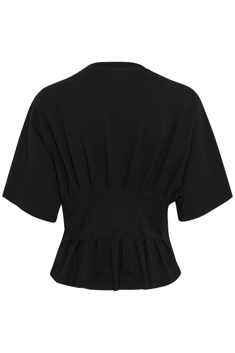 Gestuz - T-shirt - GZinez Tee - Black (Levering slut februar)