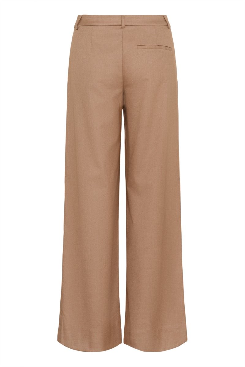 Gestuz - Bukser - GZpaula MW Pants - Burnt Marple Sugar Melange