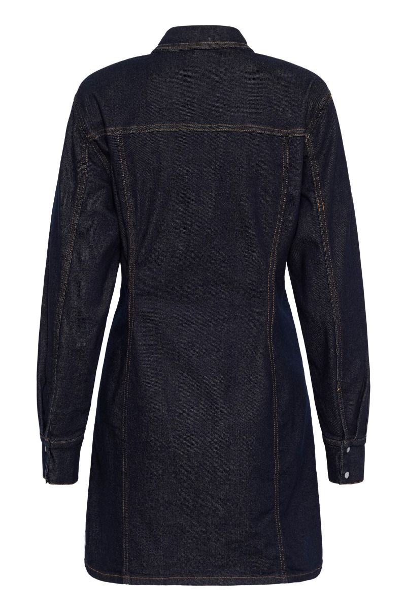 Gestuz - Kjole - GZmae Dress - Dark Blue Rinse