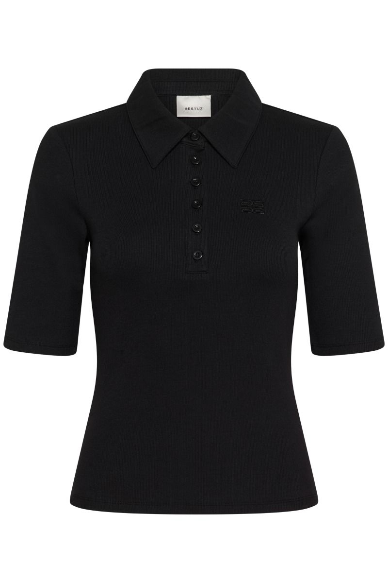 Gestuz - Top - GZdrew polo top - Black