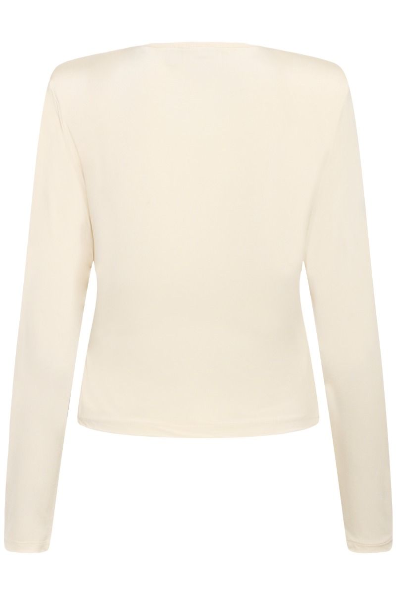 Gestuz - Bluse - GZlaily LS Top - Egret