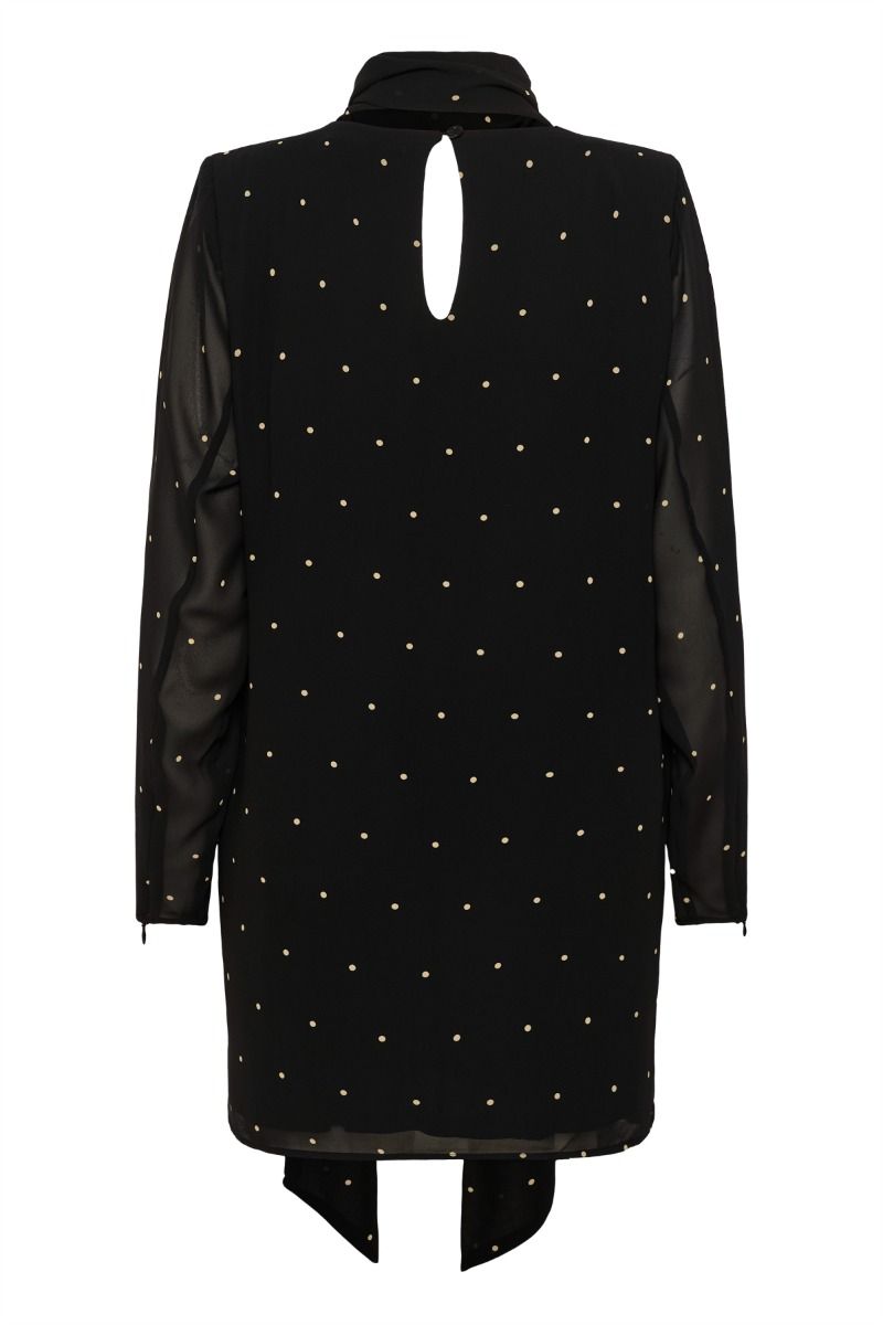 Gestuz - Kjole - Dorthie P Dress - Khaki Dot