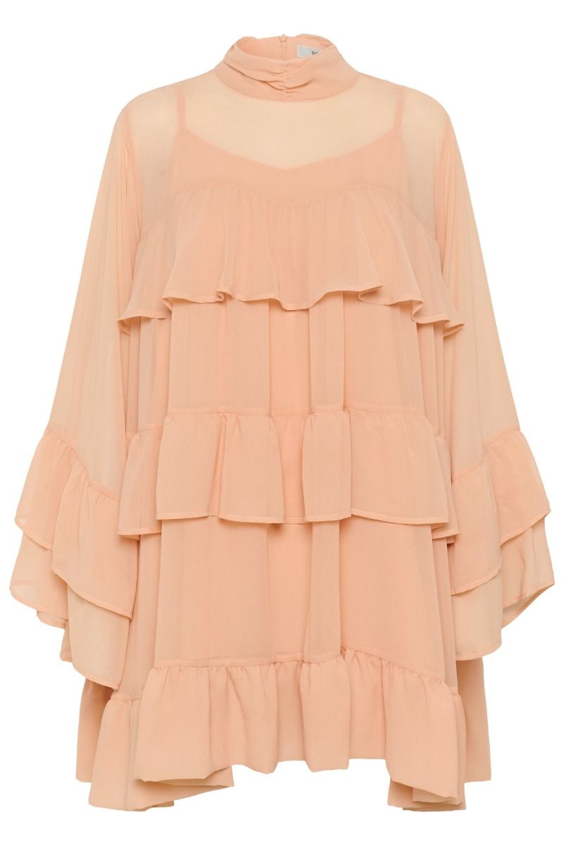 Gestuz - Kjole - GZchiffany Short Dress - Maple Sugar