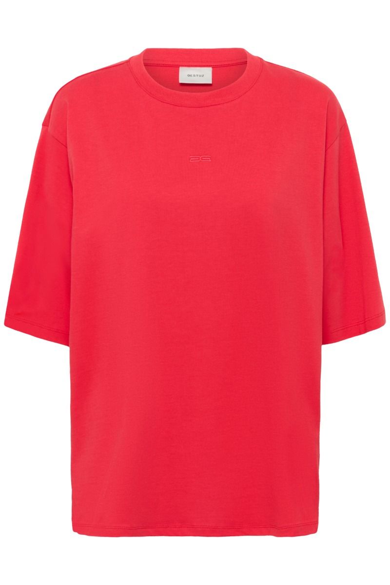 Gestuz - T-shirt - Tamu Tee - Tomato