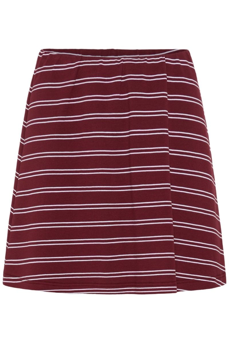 Gestuz - Nederdel - GZpilova Skirt - Cabernet Striped (Levering slut april)