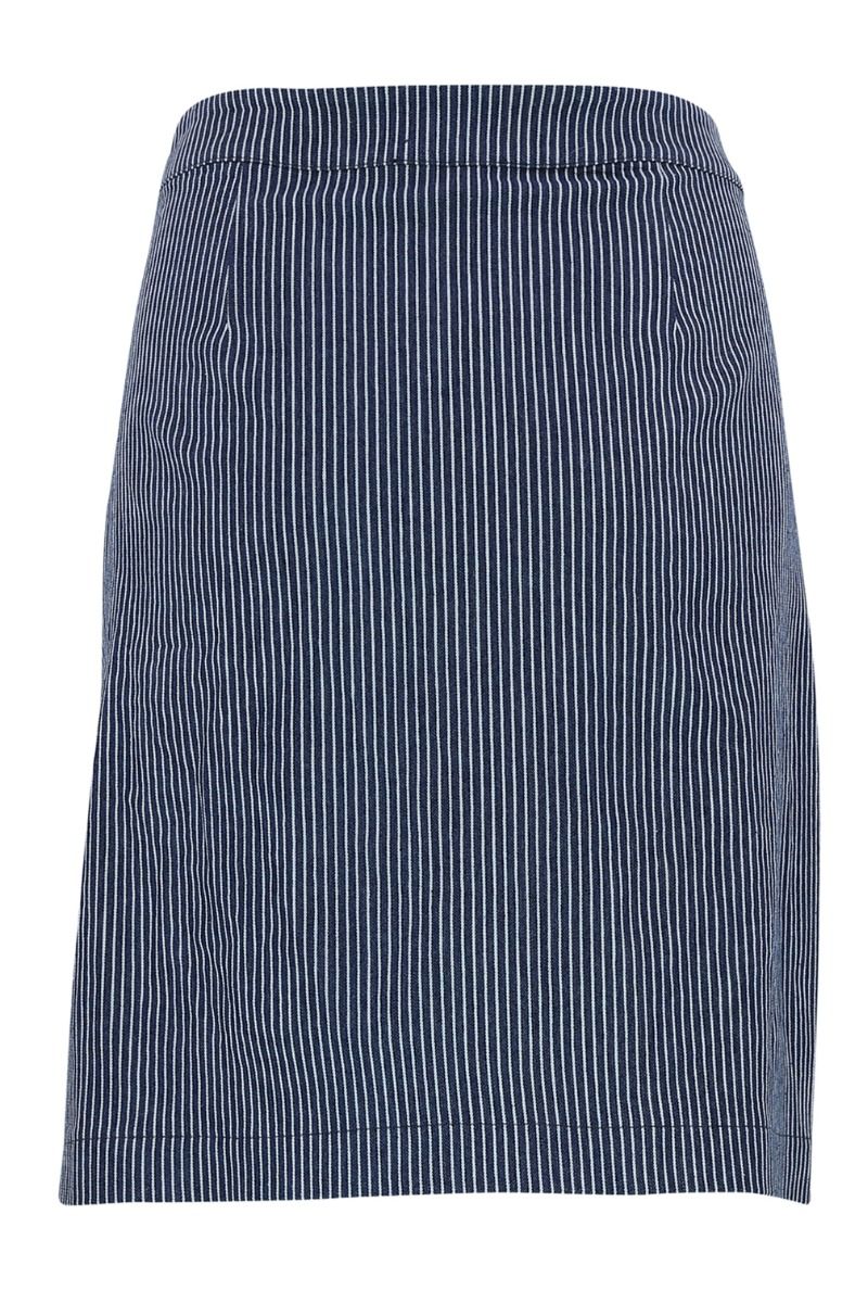 Continue - Nederdel - Gabby Skirt Stripe - Blue Stripe