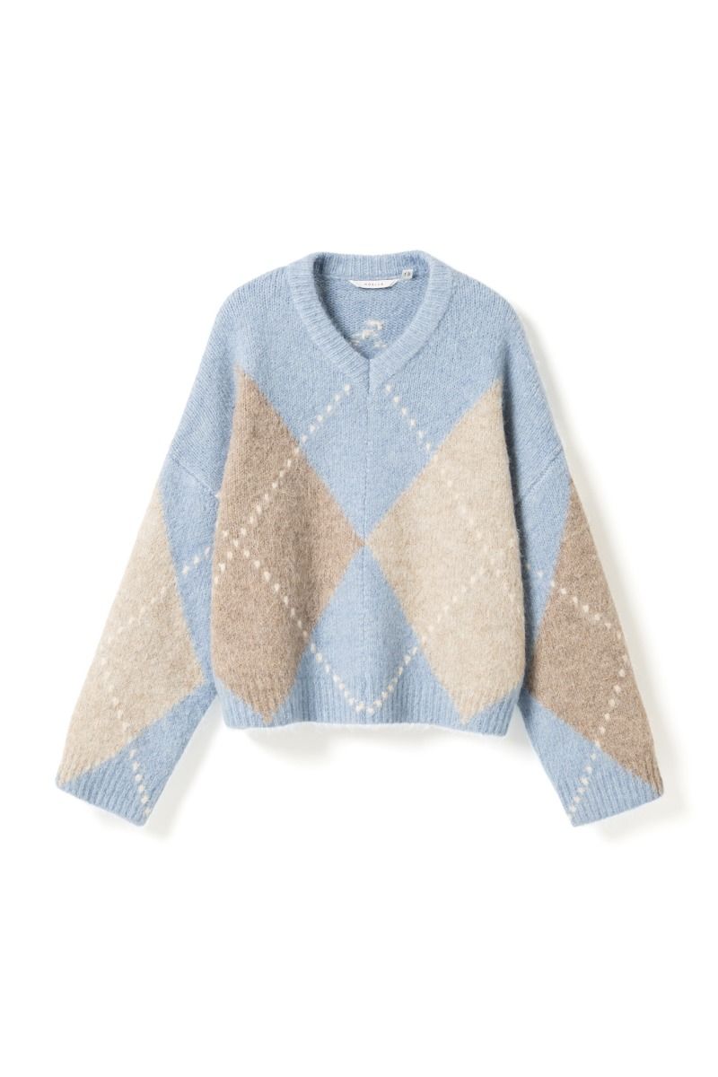 Noella - Strik - Lai Knit - Sky Blue Mix