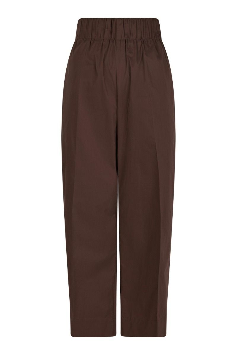Neo Noir - Bukser - Yana Poplin Pants - Dark brown