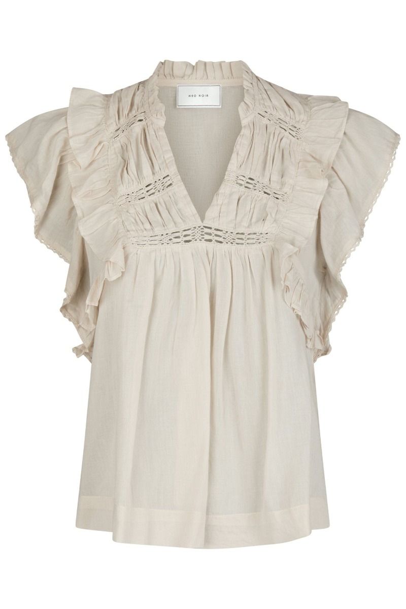 Neo Noir - Top - Jayla S Voile Top - Ivory