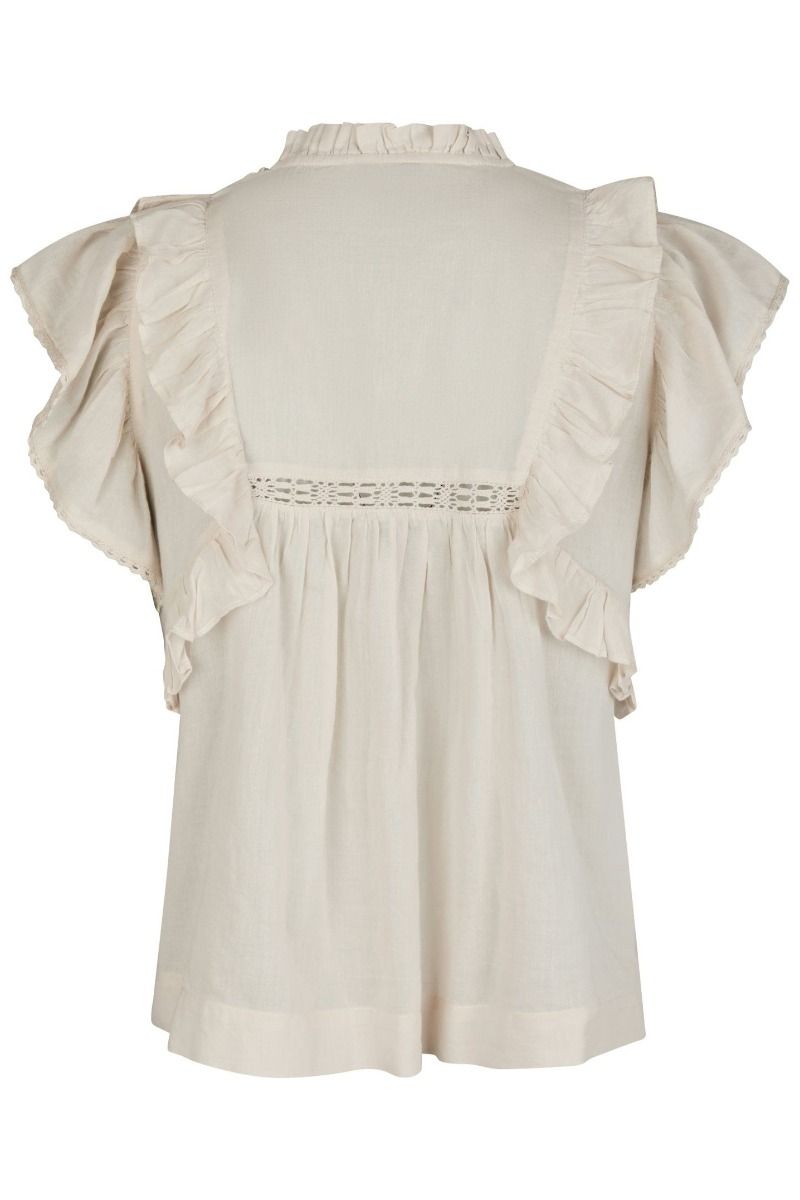 Neo Noir - Top - Jayla S Voile Top - Ivory