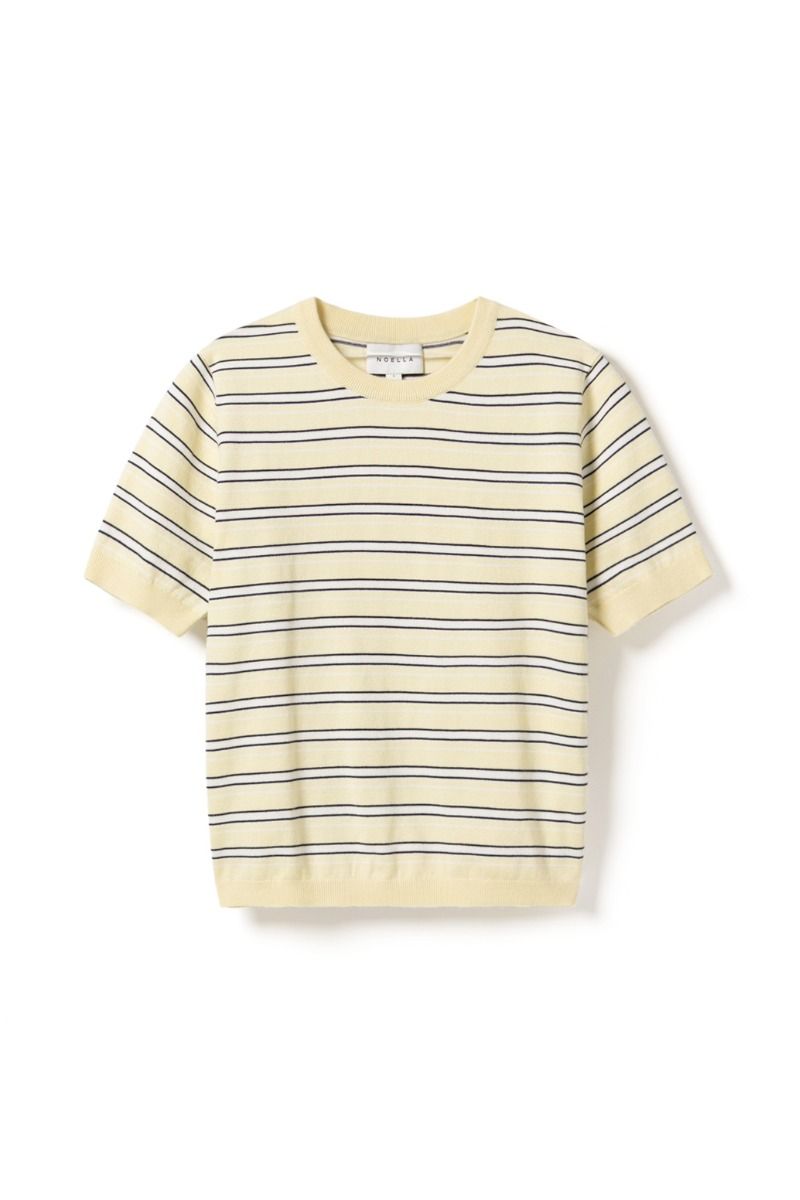 Noella - T-shirt - N-Muna Knit Dannia - Butter Stripe