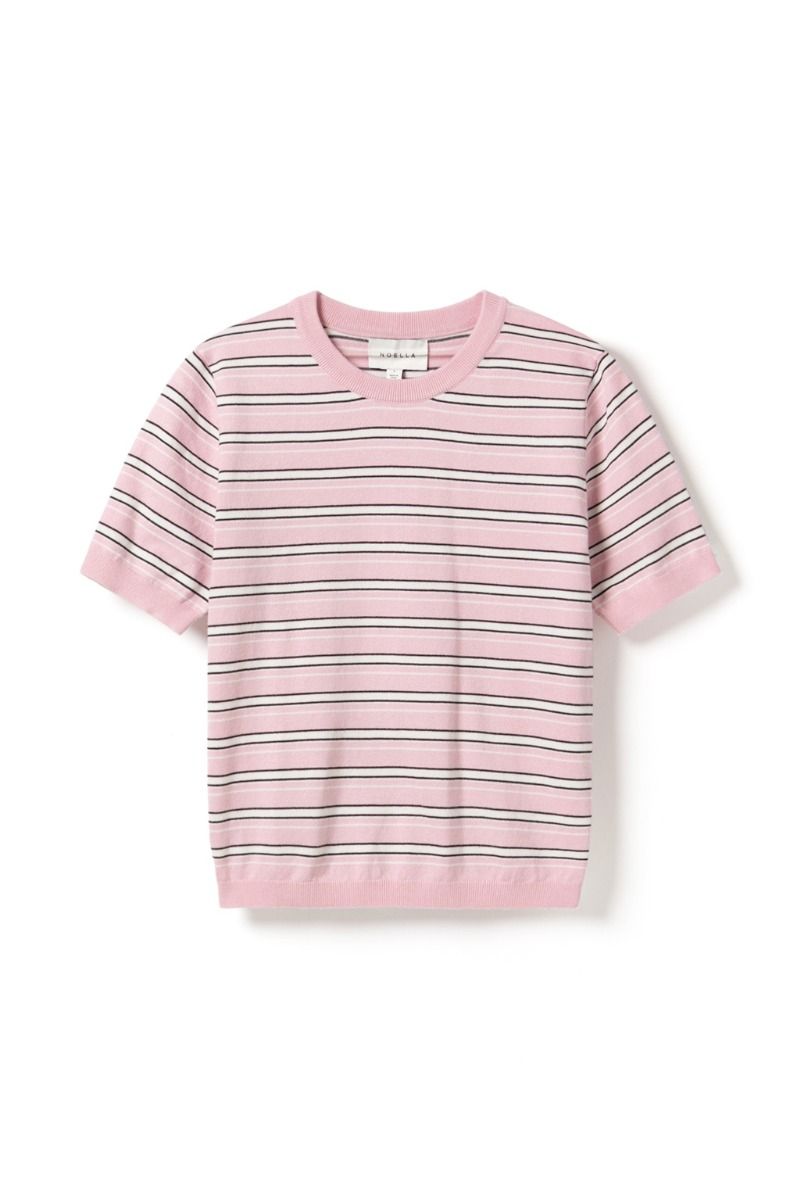Noella - T-shirt - N-Muna Knit Dannia - Pink Stripe