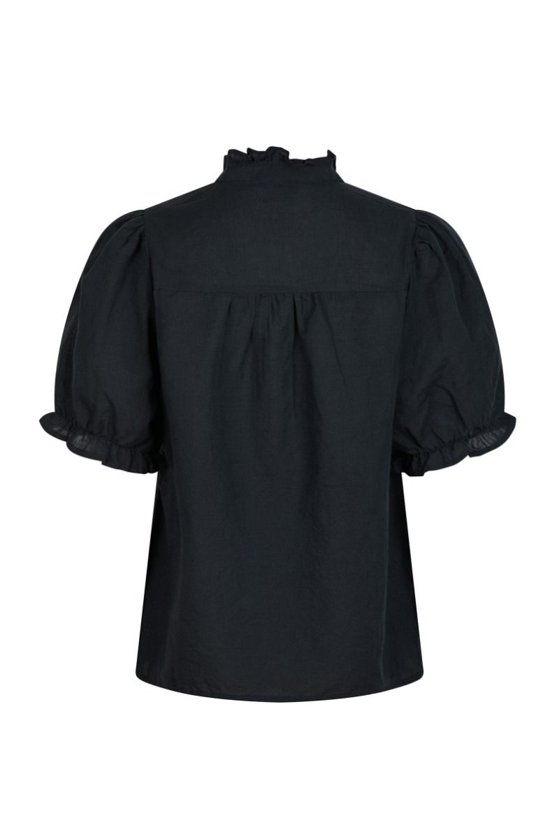 Neo Noir - Bluse - Odesa Linen Blouse - Navy