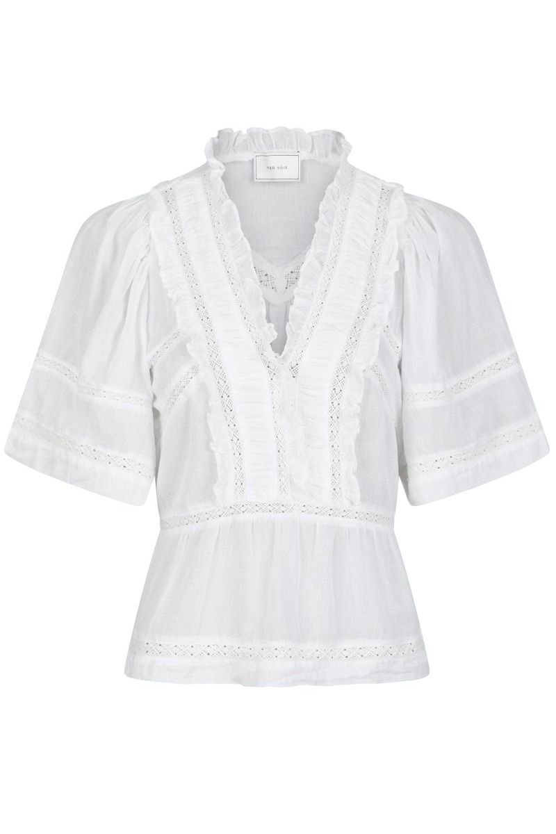 Neo Noir - Bluse - Evienne S Voile Top - White