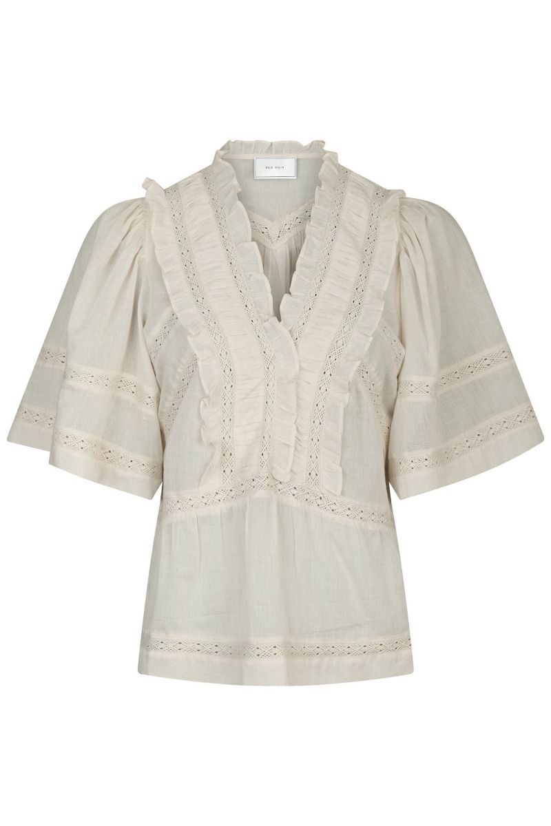 Neo Noir - Bluse - Evienne S Voile Top - Ivory