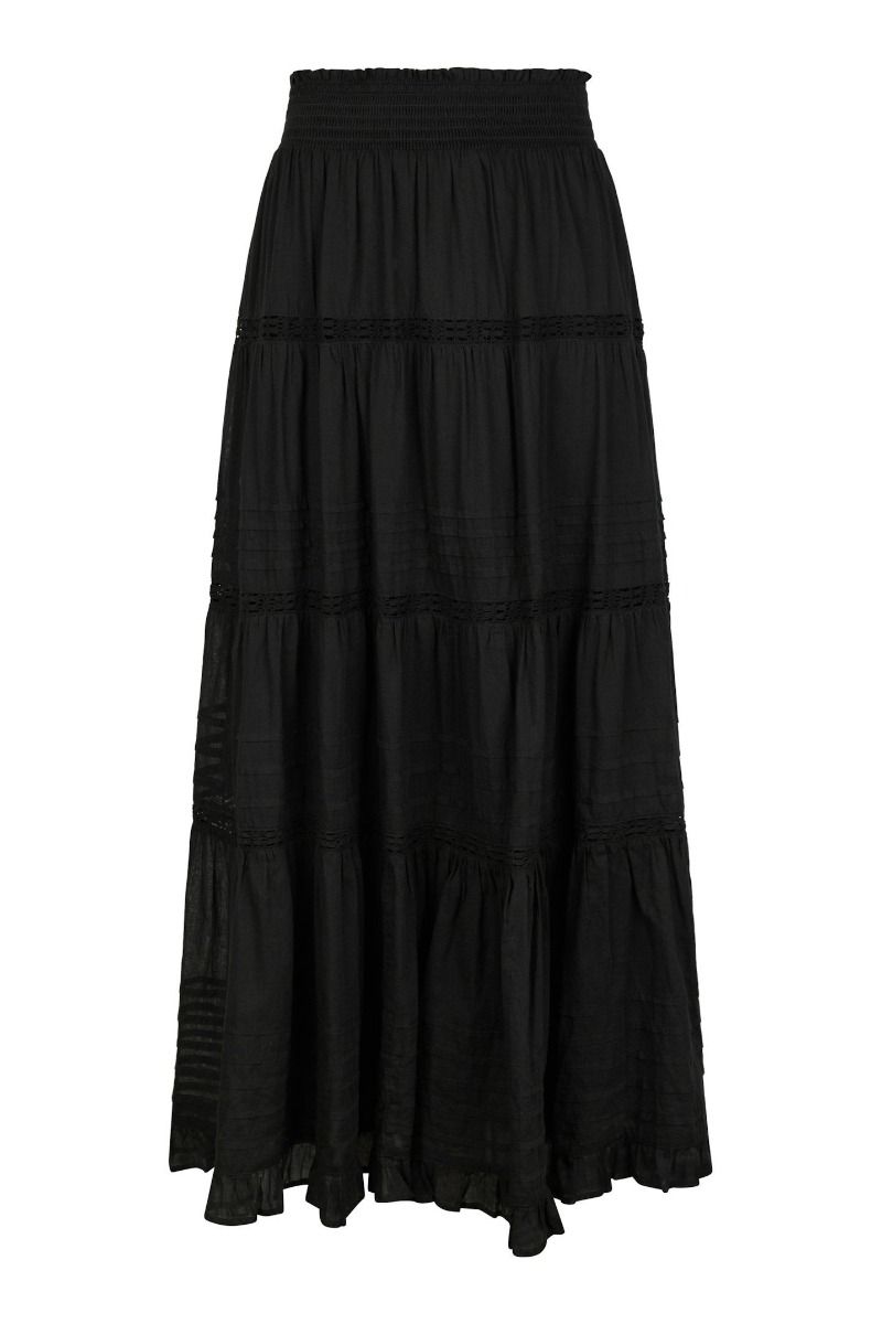 Neo Noir - Nederdel - Felicia S Voile Skirt - Black