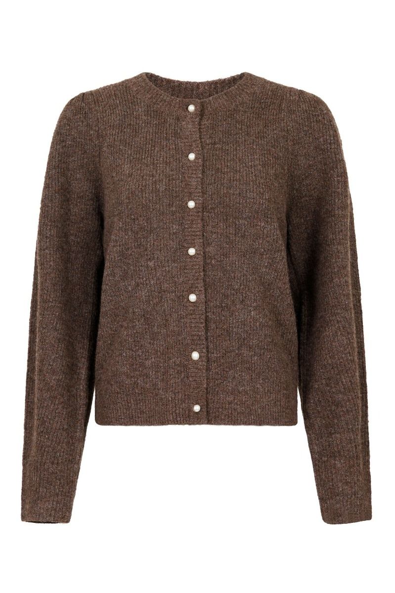 Neo Noir - Cardigan - Nuna Knit Cardigan - Brown Melange