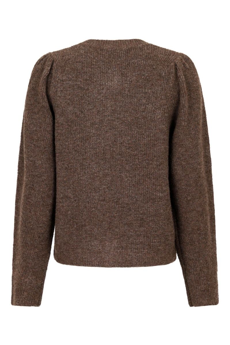 Neo Noir - Cardigan - Nuna Knit Cardigan - Brown Melange