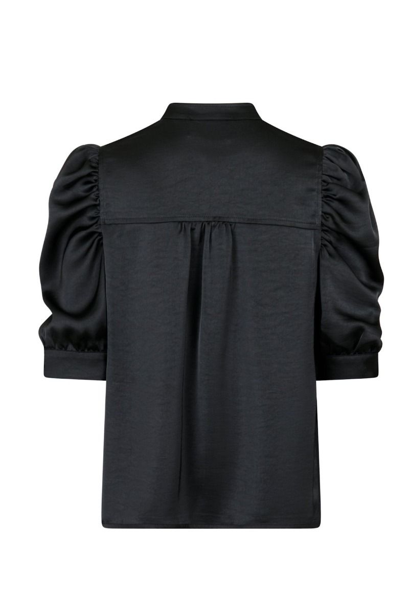 Neo Noir - Bluse - Roella Heavy Sateen Blouse - Black