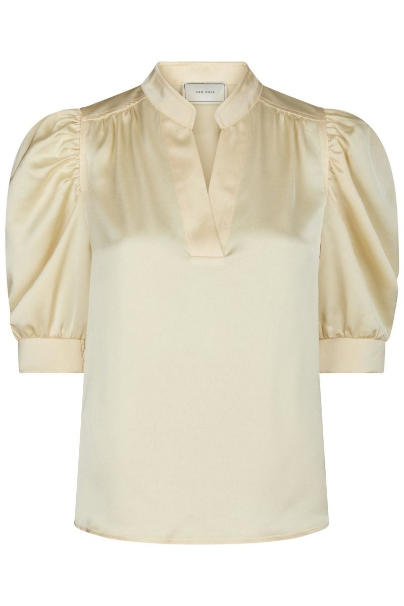 Neo Noir - Bluse - Roella Heavy Sateen Blouse - Light Yellow