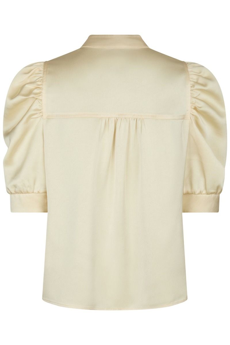 Neo Noir - Bluse - Roella Heavy Sateen Blouse - Light Yellow