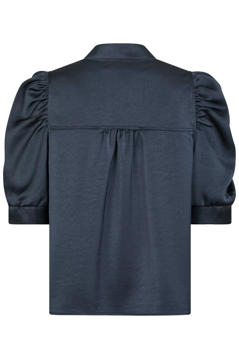 Neo Noir - Bluse - Roella Heavy Sateen Blouse - Midnight Blue