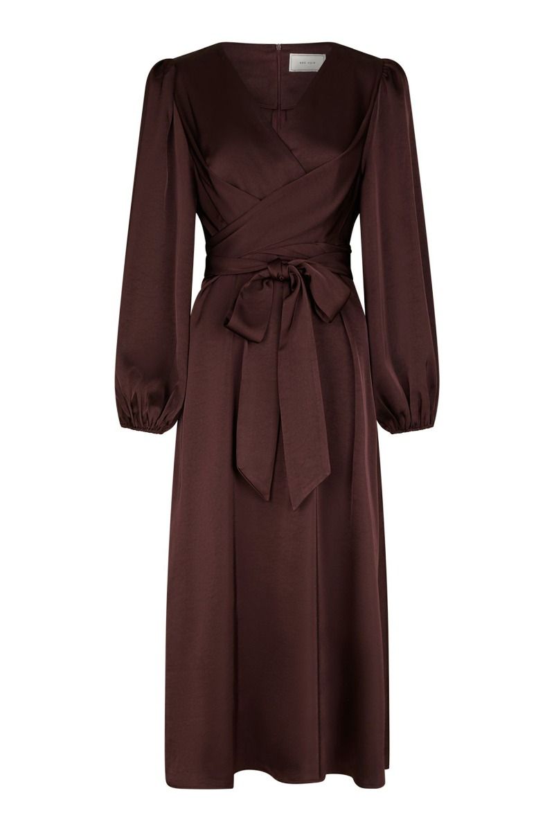 Neo Noir - Kjole - Rimini Heavy Sateen Dress - Burgundy