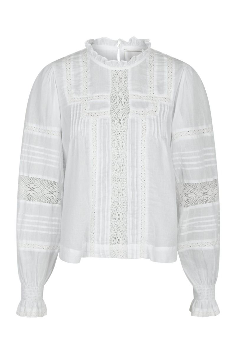 Neo Noir - Bluse - Ebba S Voile Blouse - White