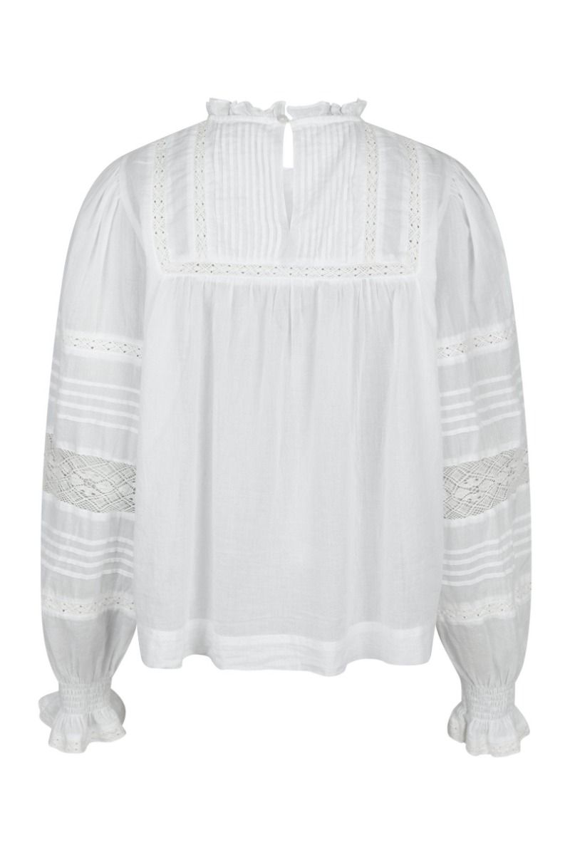 Neo Noir - Bluse - Ebba S Voile Blouse - White