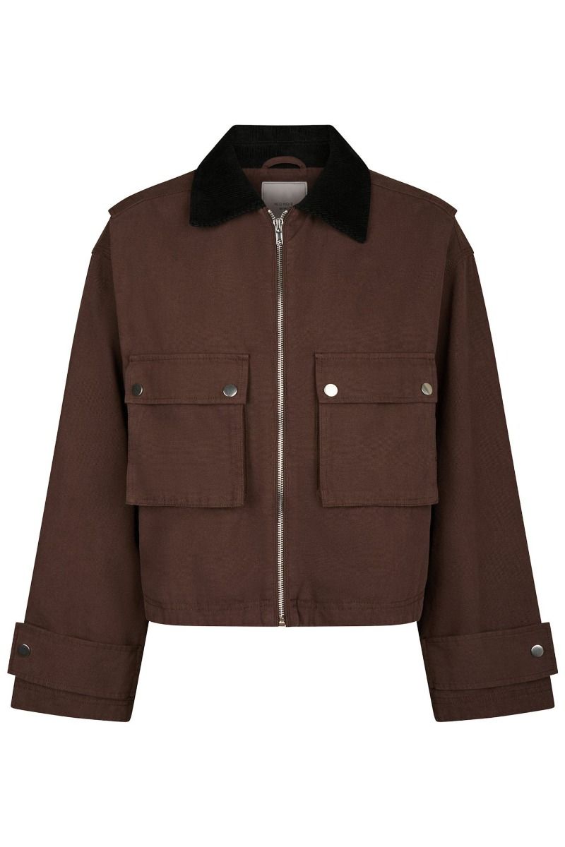 Neo Noir - Jakke - Rivera Canvas Boxy Jacket - Brown