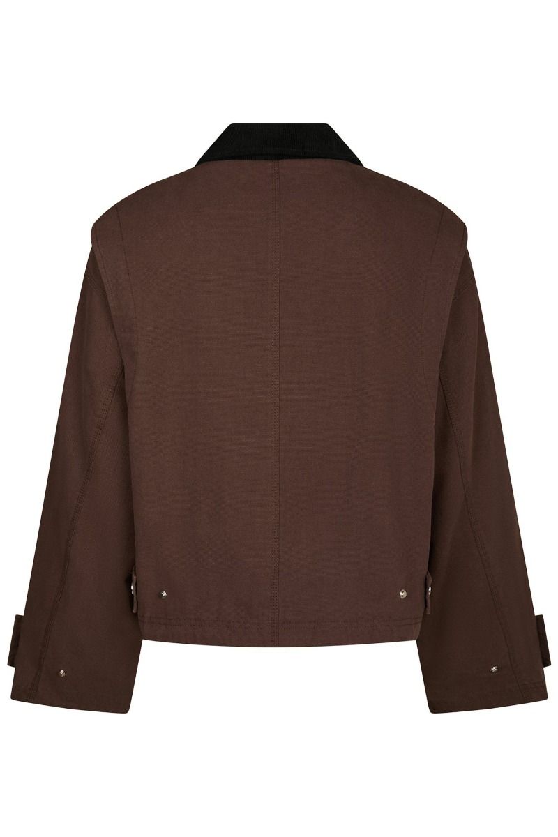 Neo Noir - Jakke - Rivera Canvas Boxy Jacket - Brown